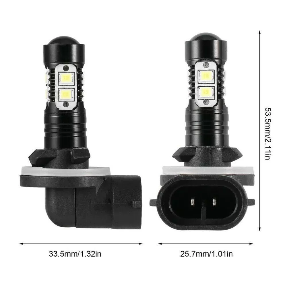 881 H27 50W Mist Light ультравыделение 10smd алюминиевый высоко-резкий LED 50W против тумана передняя противотуманная фара