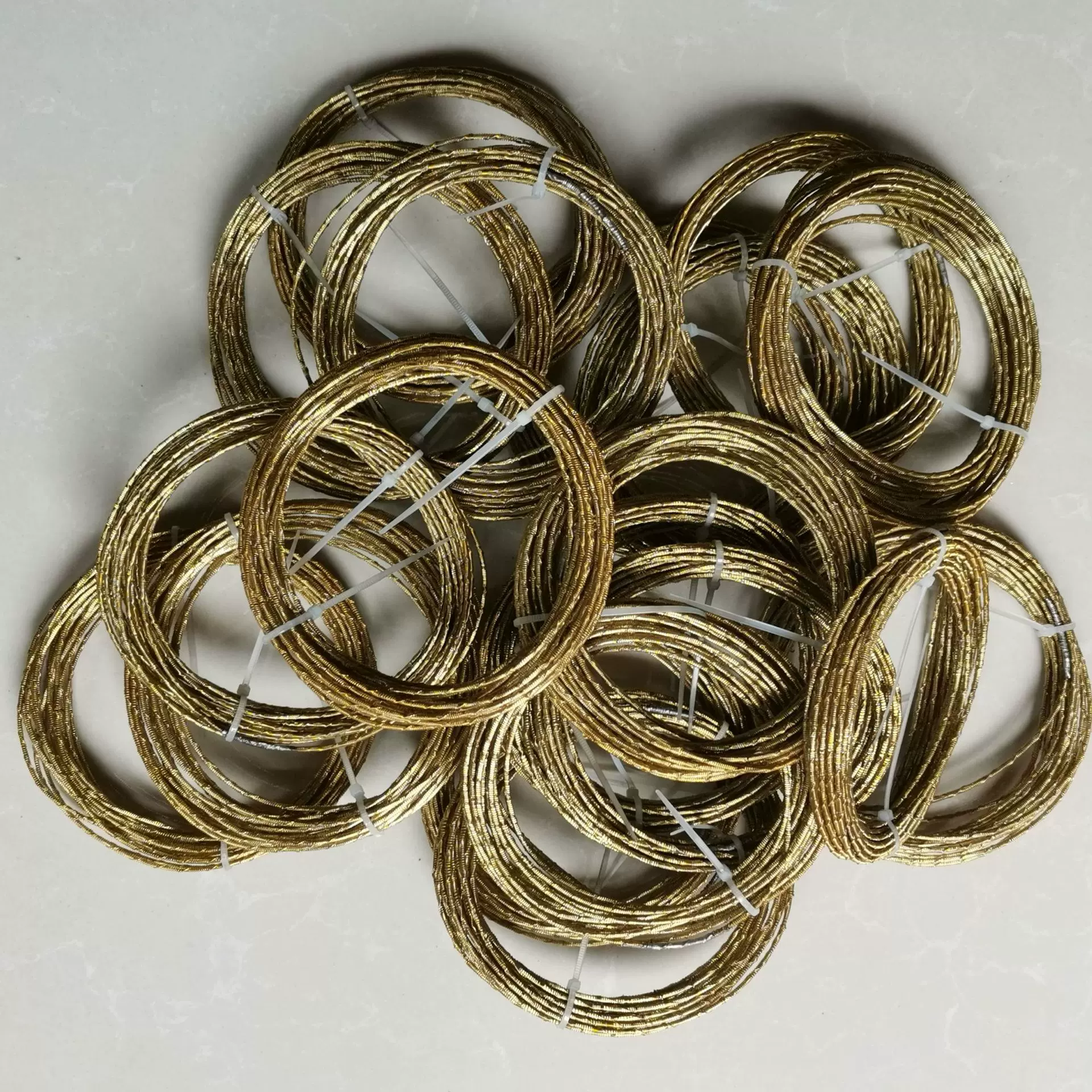 黄色单双锋线锯切割丝仿形全自动切割机用环形丝刀钢丝线锯条4500