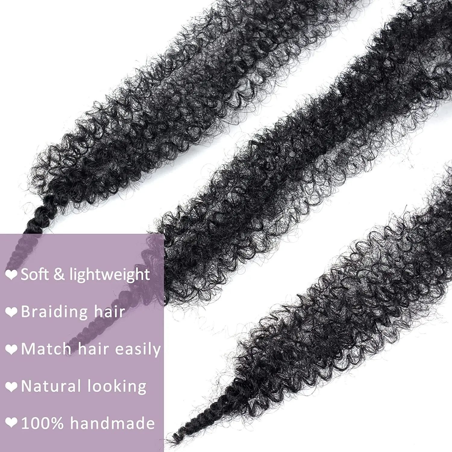 Inventario de mano africana pelucina de orugas pelucina fibra fibra