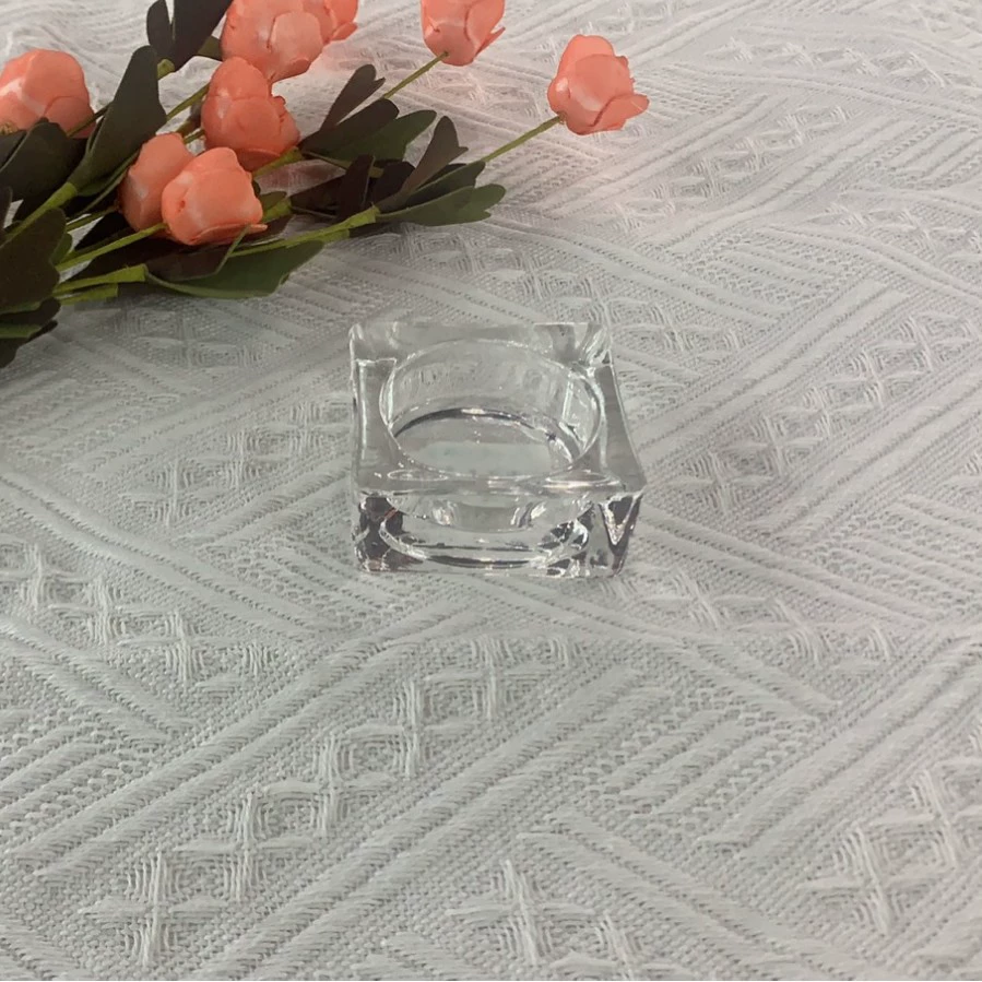 Glass candlestick square candlestick five-star candlestick plum blossom candlestick flat ball peach heart candlestick drill surface candlestick waist drum candle