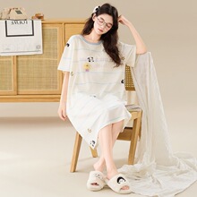 M-4XL�ļ��¿�Ī������˯��Ů����˯ȹ�г���Բ��������мҾӷ�