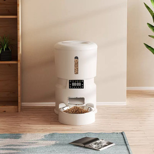 Pet feeder automatic quantitative 4L grain storage barrel electric intelligent feeding integrated cat and dog feeding machine