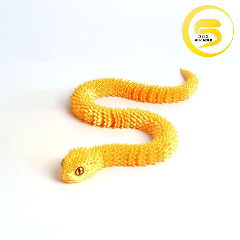 国境を越えて人気のある3dプリント蛇動物のアイデアかわいい関節が動くグラデーションがおもちゃのミニを飾ることができる|undefined