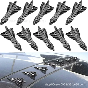 Avtomobil Aksesuarları Dam Spoiler Qara Köpəkbalığı Üzgəci Karbon Fiber Bamper Dam Modifikasiya Hissələri