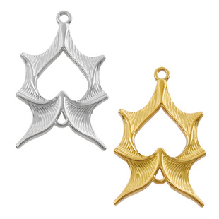 304 Stainless Steel European and American Cross-Border Halloween Retro Devil Wings Pendant Bat Pendant DIY Accessories Jewelry Batch