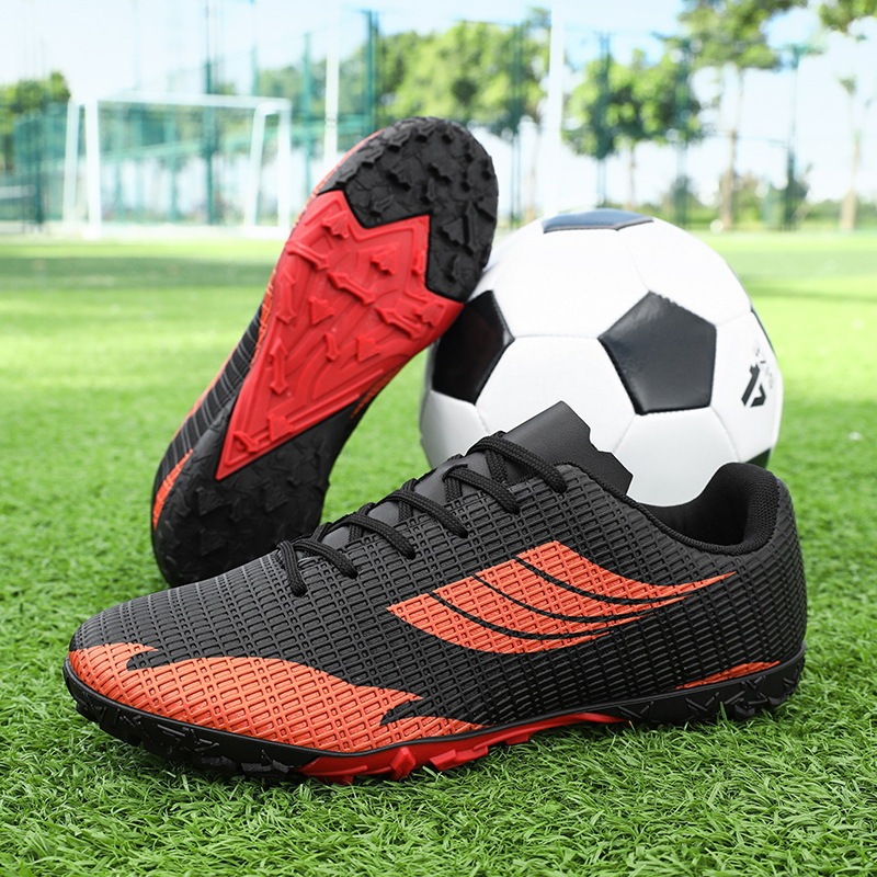 子供用サイズ 31-45 プロフェッショナルトレーニングサッカーシューズロートップレザースパイクサッカースニーカーロートップユースシューズ|undefined