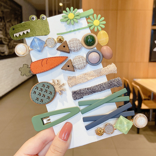 Internet celebrity hair clip, hair clip, hair clip, hair clip, side clip, summer bangs, one-word clip, forehead broken hair, fairy-like high-end feel