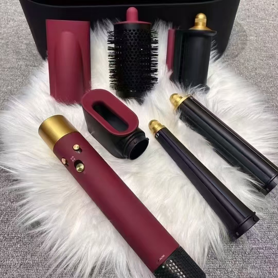 Cross-Border Hs08 Multifunctional Seven-In-One Hair Curling Iron That Doesn'T Damage Hair, Hair Dryer, Styling Curler, Hair Care