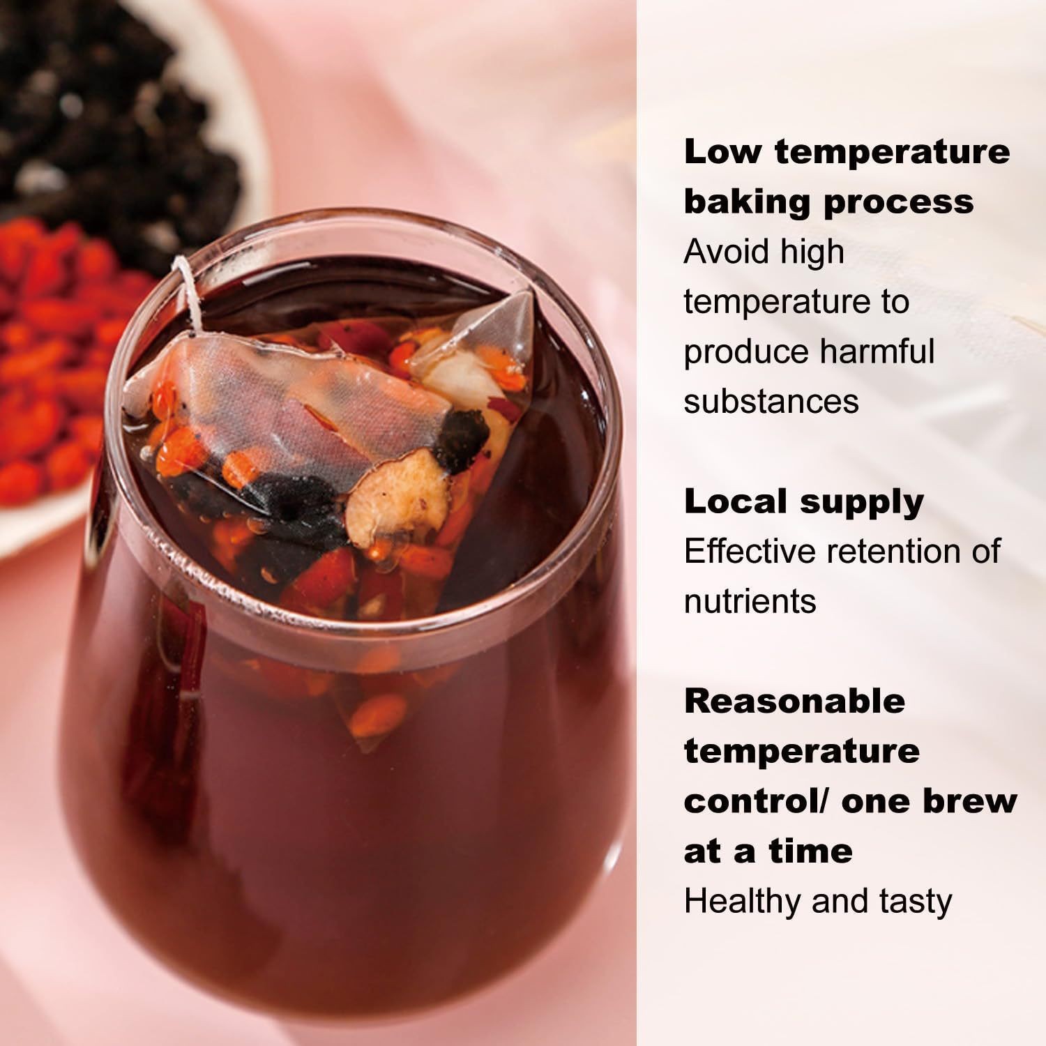 Ginseng Five Treasure Tea Ren Shen Wu Bao Cha Herbal Blend 5g x 30 Teabags for Daily Steeping key features