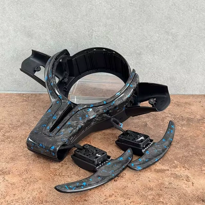 Series 5 Series modification, Steering wheel - m-brand-forged-blue-foil-frame-with-cross-blue-foil-pick-3-series