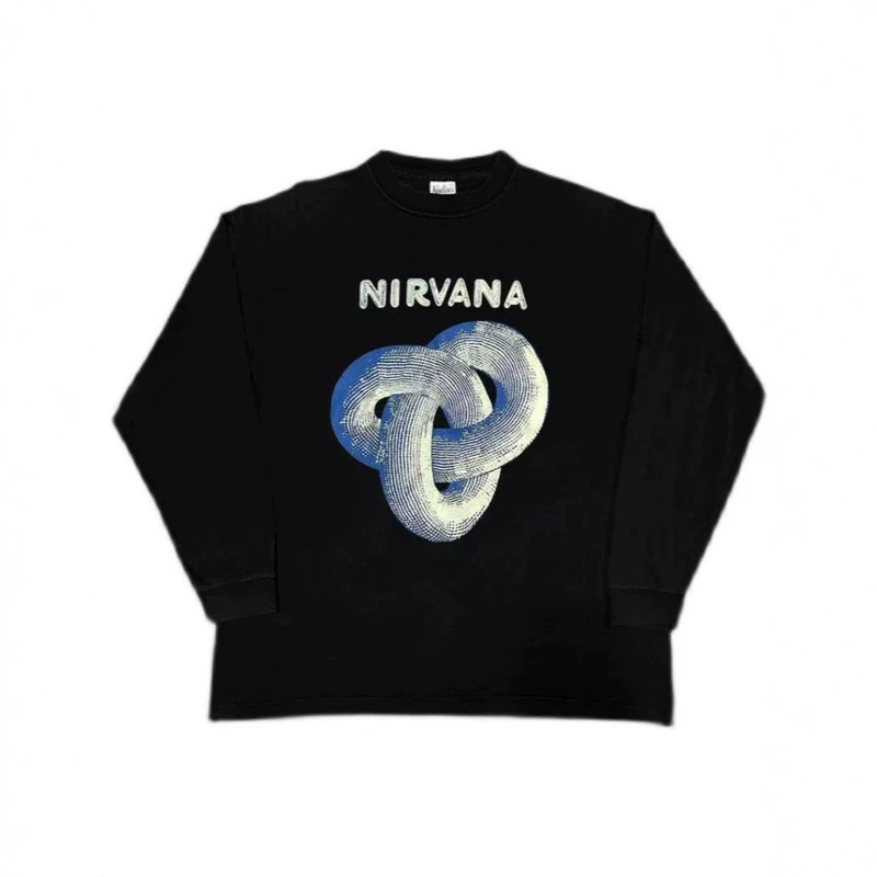 Accepting dropshipping for 250G heavyweight European and American trendy brand Nirvana vintage hip-hop long-sleeve sweatshirts Accepting dropshipping for 250G heavyweight European and American trendy brand Nirvana vintage hip-hop long-sleeve sweatshirts