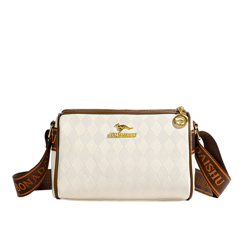 2024 otoño nuevo estilo bolso femenino moda diseño simple bolso cilíndrico bolso de mensajero de hombro salvaje almohada bolso femenino