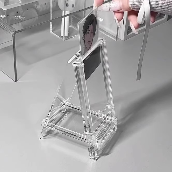 透明アクリルディスプレイボード 3inch 小型カード収納ボックス高価値 Gumei ディスプレイボックスデスクトップディスプレイ棚|undefined