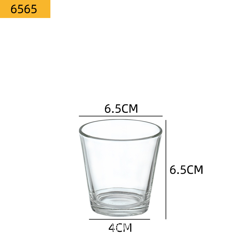 Portavelas de Vidrio Transparente Simple al por Mayor, Decoración de Dormitorio DIY, Vaso para Velas de Aromaterapia, Frasco Vacío para Velas, Decoración del Hogar