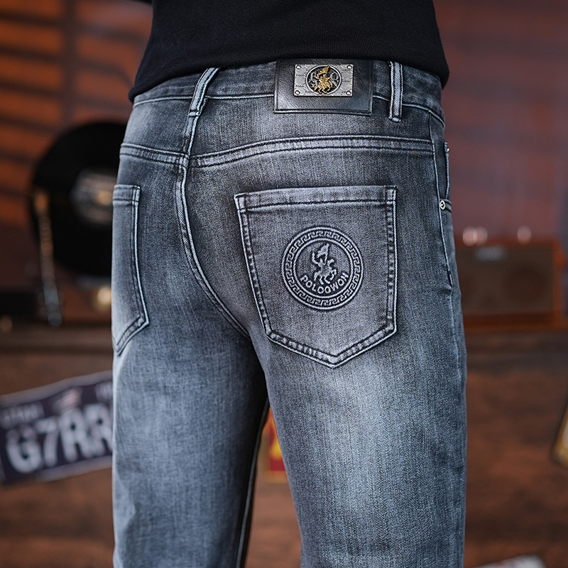 Authentic Paul 2025 Autumn New Men's Simple Jeans High-End Stretch Slim Fit Casual Long Pants