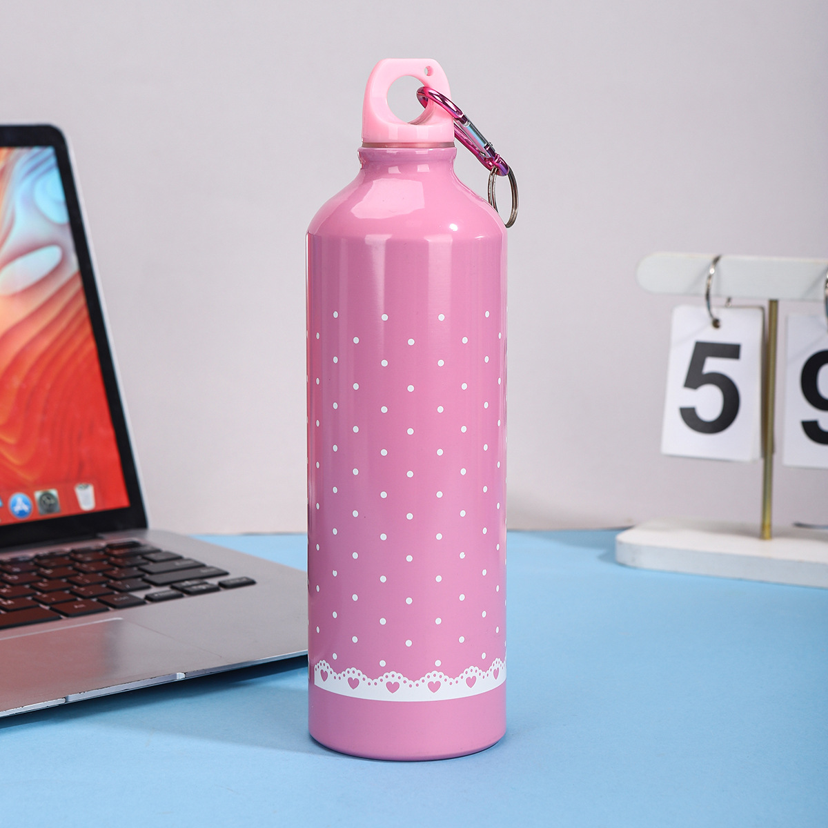 Nuevo simple taza de aluminio portátil de gran capacidad para niños y niñas ciclismo alpinismo botella de regalo taza LOGO al por mayor