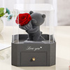 Acrylic Rose Bear only Send his girlfriend Wife Spend eternity Dried flowers rose Confessions rose Ornaments wholesale