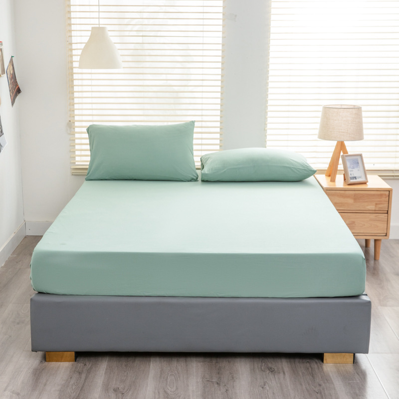 Nuevo 40 algodón lavado con agua cama de algodón sólido simple casa Simmons colchón cubierta de protección antideslizante cama de cama