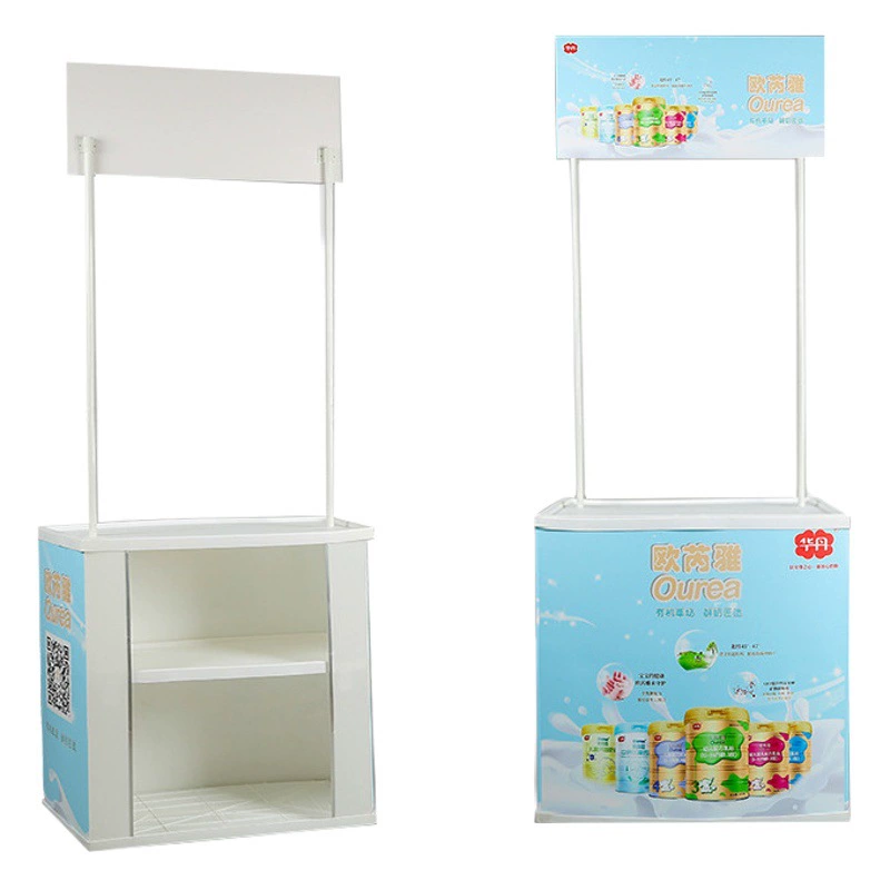 [PP Промоутная станция] Супермаркет Складная дегустация и дегустация стол для приема в стол ABS Image Show PP Промоутная станция