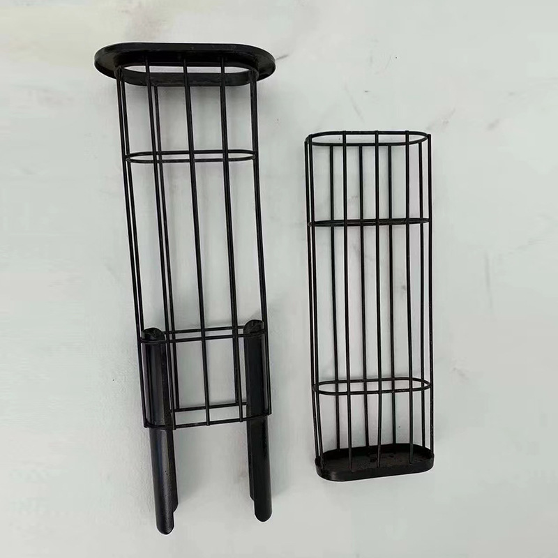 除尘器扁龙骨架梯形袋笼脉冲收尘布袋框架弹簧有机硅滤笼架骨架厂