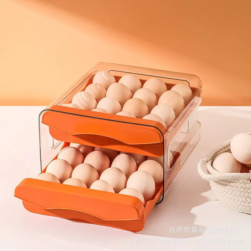 Caja de almacenamiento de huevos, frigorífico tipo cajón, soporte para huevos de grado alimenticio, caja especial para conservación doméstica, artefacto de acabado de cocina
