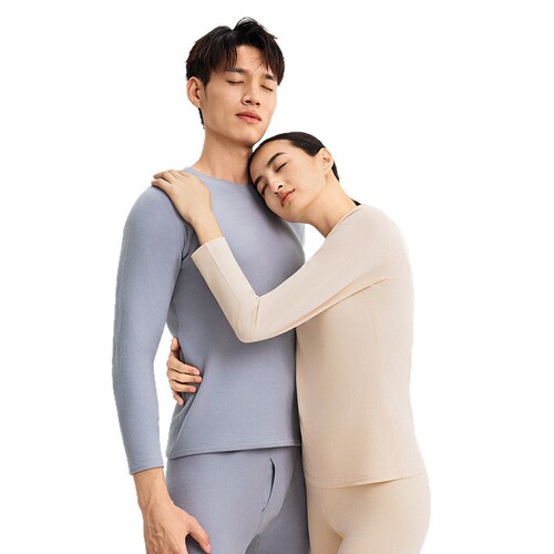 Winter thickened 280g pure cotton thermal underwear plus velvet couple's men's and women's autumn clothes and long-sleeved cotton long-sleeved suits