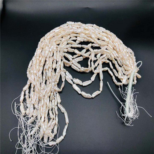 New Strong Light Natural Baroque Irregular Pear-shaped Bead Long Stranded Bead DIY Handmade Bead Jewelry Accessory