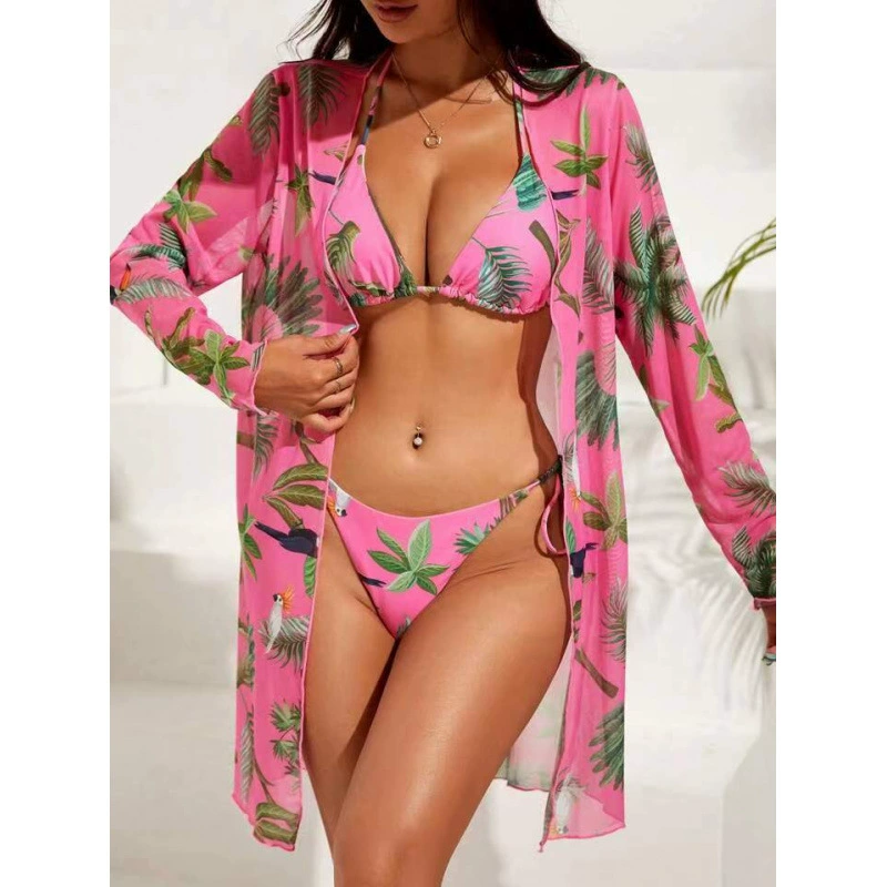 Swimwear, split set, long-sleeve, 24 years, 3 piece set