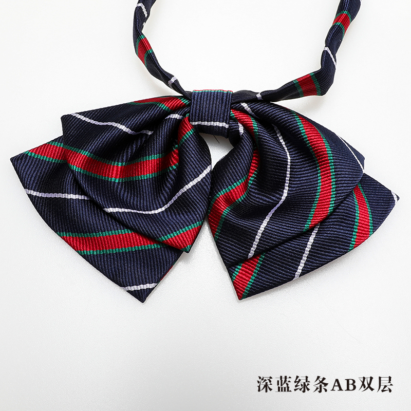 ↬↬↬진한 파란색과 녹색 줄무늬 AB 더블 레이어 칼라 꽃 ↦ ↦ ↦