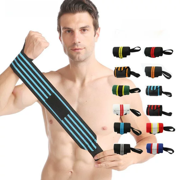 Wrist Guard Fitness Sports Protector Sweat Absorbent Booster Belt Lengthened Basketball Strap Lifting Strength Wrapping Wrist Guard