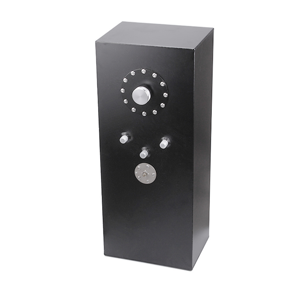 Qìchē 15 Gallon Rectangular Aluminum Alloy Auxiliary Fuel Tank 57L (Fuel tank) - black