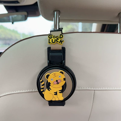 Car cup holder/beverage holder, Creative Zodiac-Themed Car Cup - water-cup-holderhook-two-in-one-beige-yinhuhu