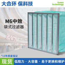 厂家直销‌M6中效袋式过滤器折叠板框式空调风柜机过滤器中效过滤