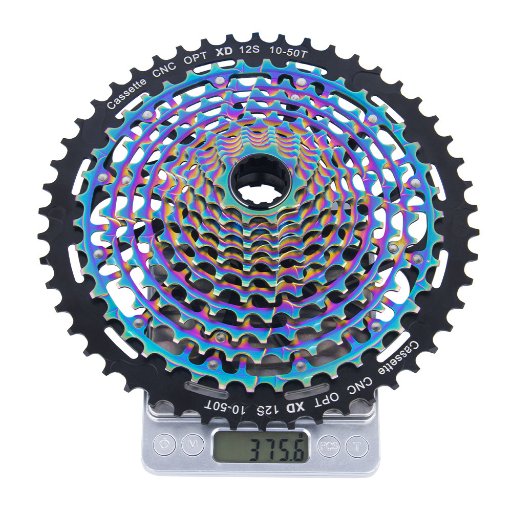 VIARON volante de bicicleta de montaña XD12 velocidad 10 - 50 52T ligero todo en un volante de tarjeta hueca