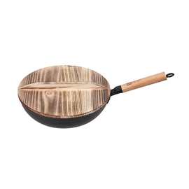 朗赫(LUVHOO)乡宴铸铁炒锅 LH-TZ19礼盒装商务礼品量大从优可代发