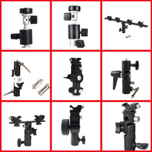 可接反光伞摄影灯配件 金属热靴神牛机顶闪光灯底座 灯架转接支架