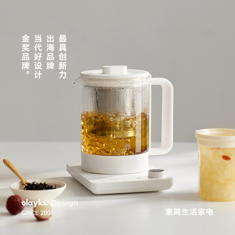 olayks immediate health pot small office multifunctional household glass kettle tea scented tea boiling teapot
