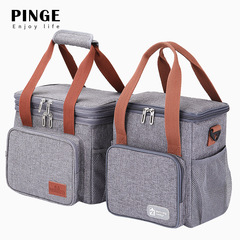 Amazon best-selling thick PEVA waterproof insulation bag outdoor single-shoulder picnic lunch bag large capacity beer ice bag