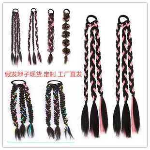 Highlighting Boxing Braids for Girls, Trendy Fishbone Braids, Sweet and Cool Girl Three-Strand Tie-Style Girl Group Spicy Girl Dreadlocks