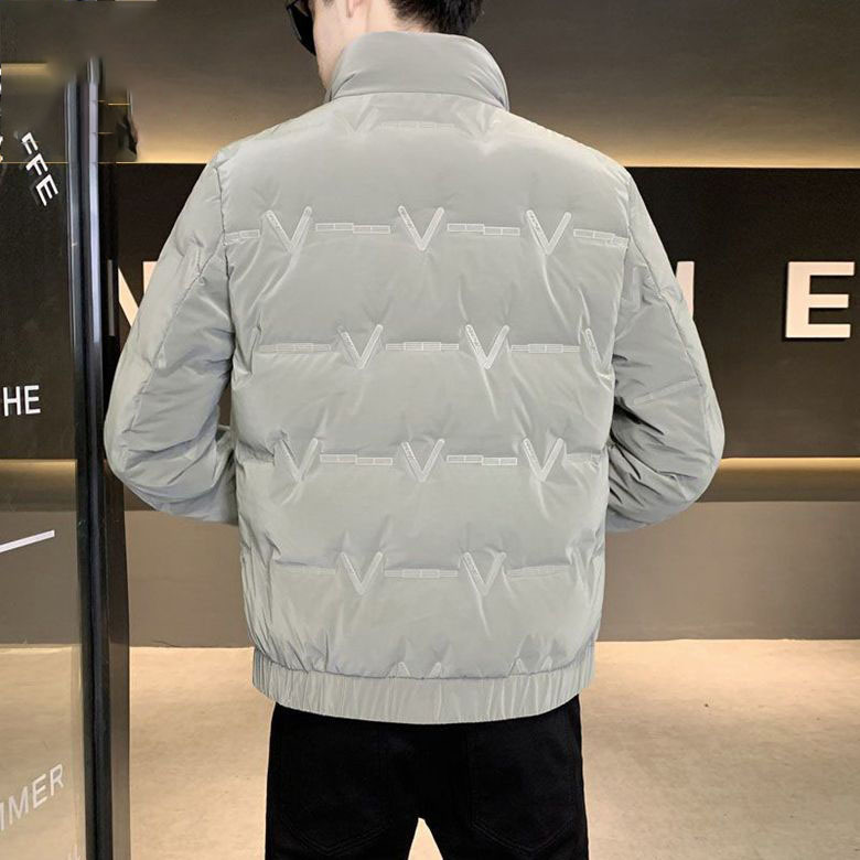 Men's Clothing Short lightweight Silk cotton jacket for men 2024 new style stand up collar handsome fashion warm winter men's jacket_voghion.com