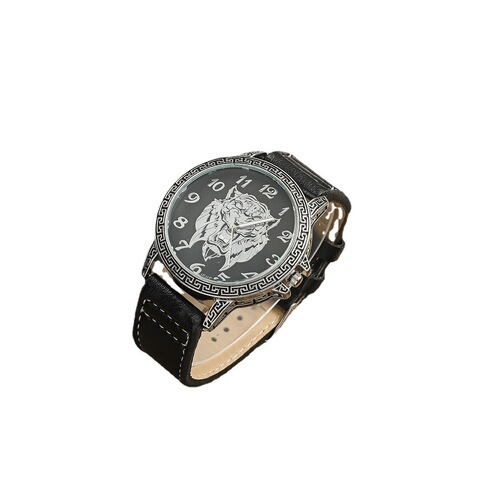 A09279 Factory direct selling men's gift set tiger head dial beaded bracelet for elders and boyfriend three-piece set