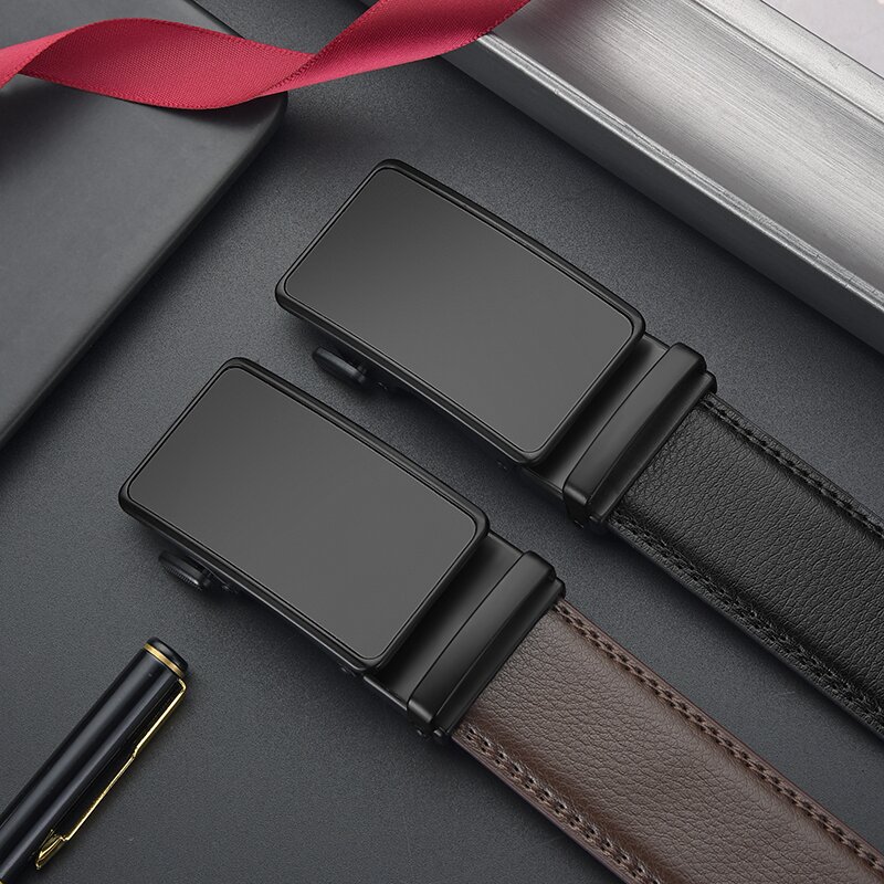 Cinturón de cuero para hombres, cinturón de cuero de alta calidad, cinturón de cintura de cuero para hombres, cinturón de cintura de negocios simple, stock transfronterizo