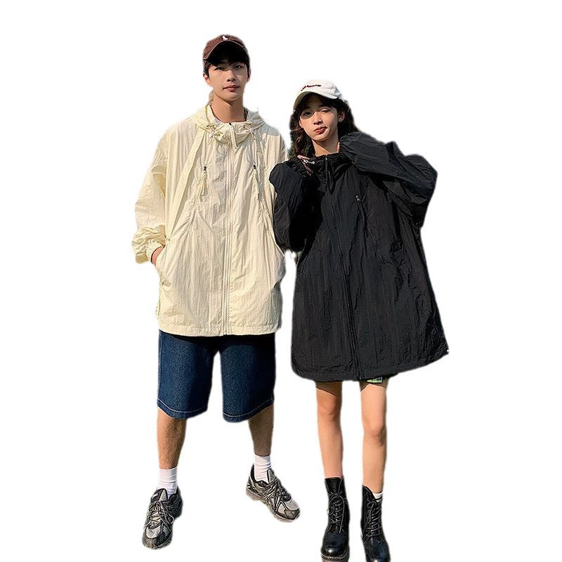 Summer sun protection clothing, thin travel jacket, silk hoody