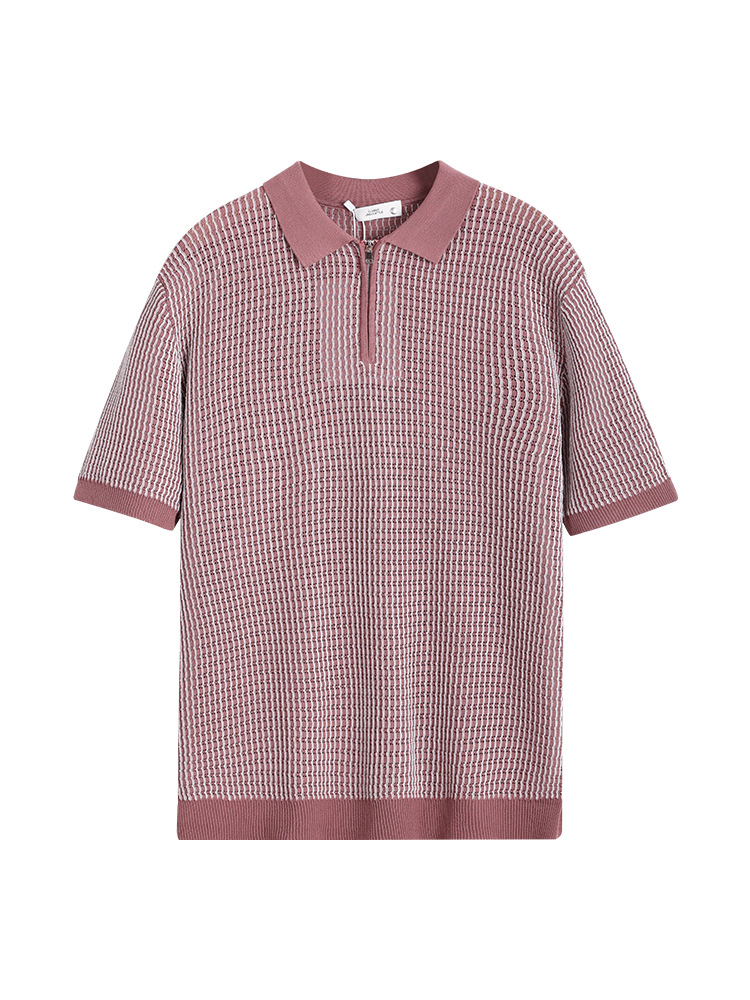 Camiseta de polo de hielo de alto nivel para hombres Europa y América transfronteriza de verano de negocios de hombre casual camiseta de manga corta