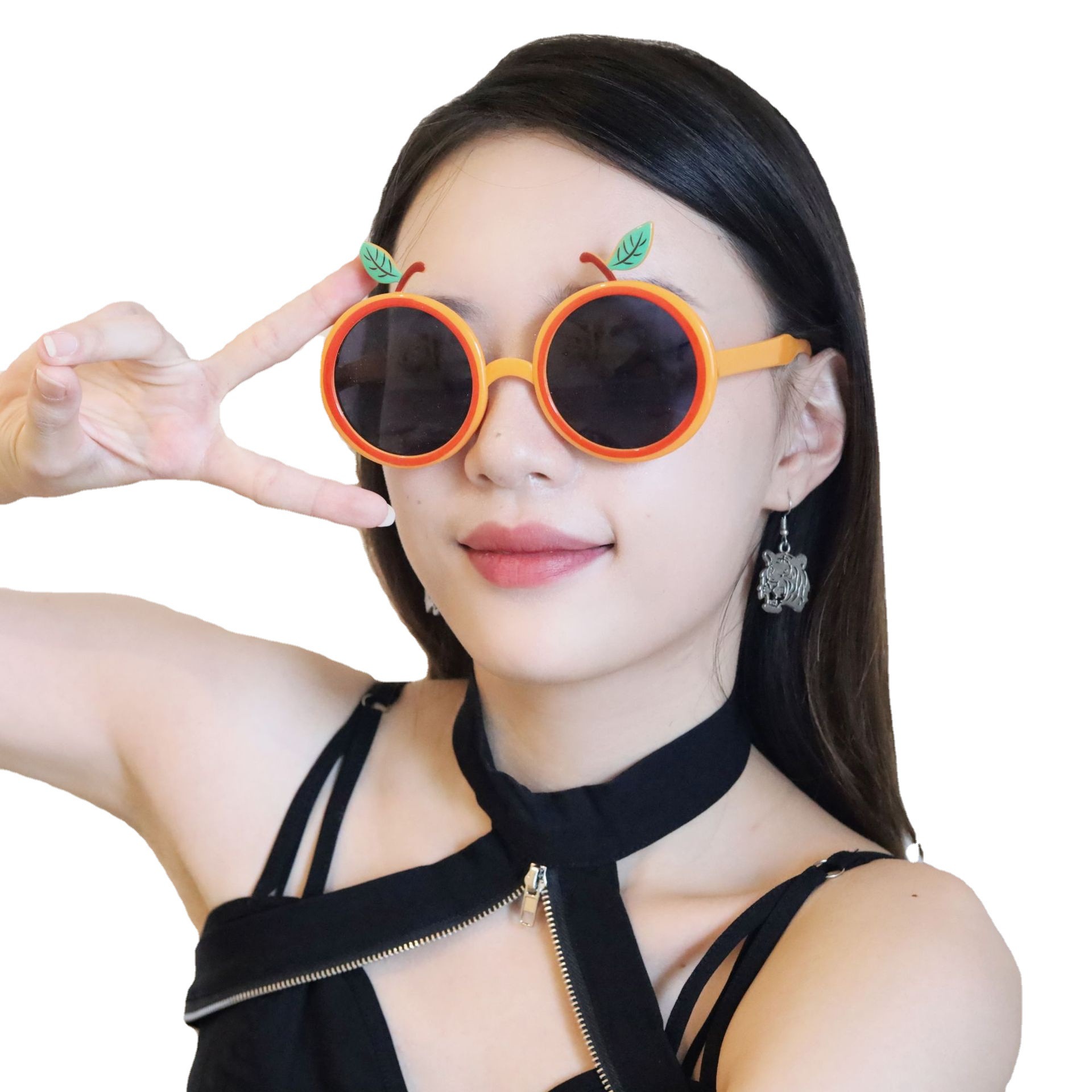 Gafas de Fiesta con Forma de Naranja de ABS Decorativo para Fiesta