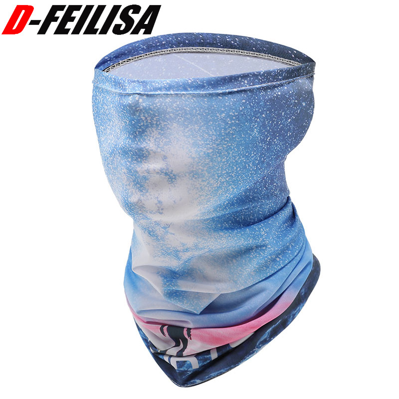Wholesale summer ice silk mask, sun protection neck scarf, outdoor breathable face towel, full face mask, cycling travel equipment