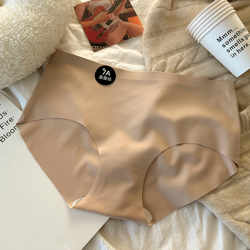 7a抗菌女性の中腰に跡がない下着女性の高弾乳皮の氷皮の少女の绢糸の股の大きいサイズの女子学生は卸売りします。