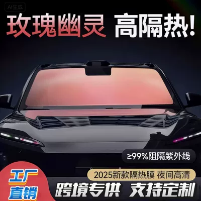 Manufacturer Wholesale Imperial Purple Ghost Rose Dazzling Front Windshield Film Car Window Sun Protection Film Heat Insulation Film Car Solar Film
