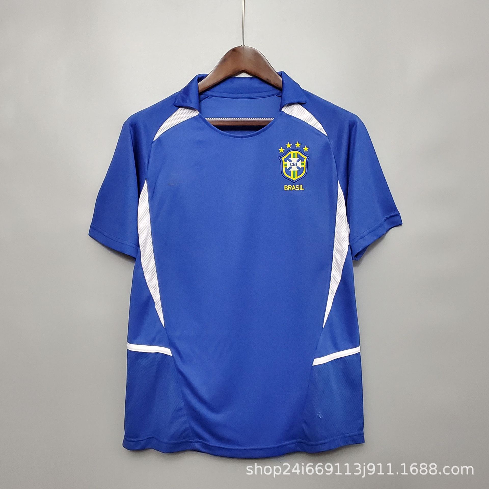 Camiseta de fútbol tailandesa retro Selección nacional Brasil Francia Argentina Portugal Camiseta de manga corta al por mayor Número de impresión