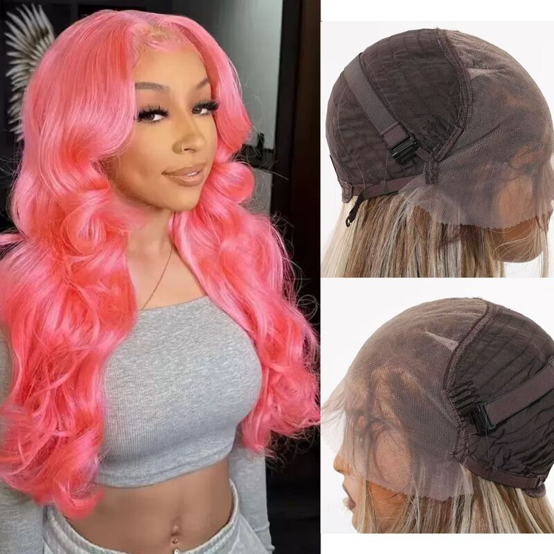 13*6 Lace Front Wig European and American Cross-Border Women's Long Curly Hair Big Waves Natural Smooth Sweet Cute Manufacturer